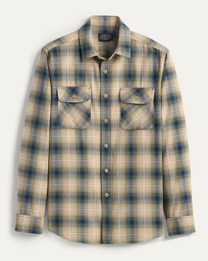 MEN'S PLAID BEACH SHACK COTTON SHIRT